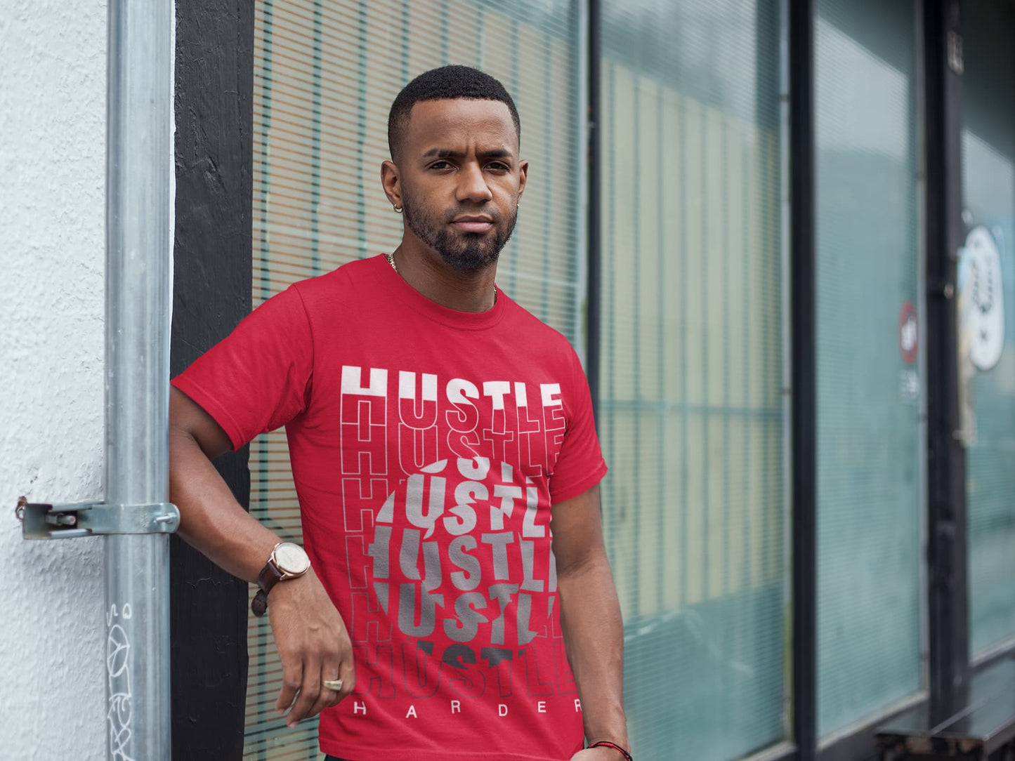 Men's Red Round Neck T-shirts