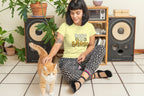 WOMENS BUTTER YELLOW ROUNDNECK T-SHIRT