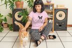 WOMENS LIGHT PINK ROUNDNECK T-SHIRT