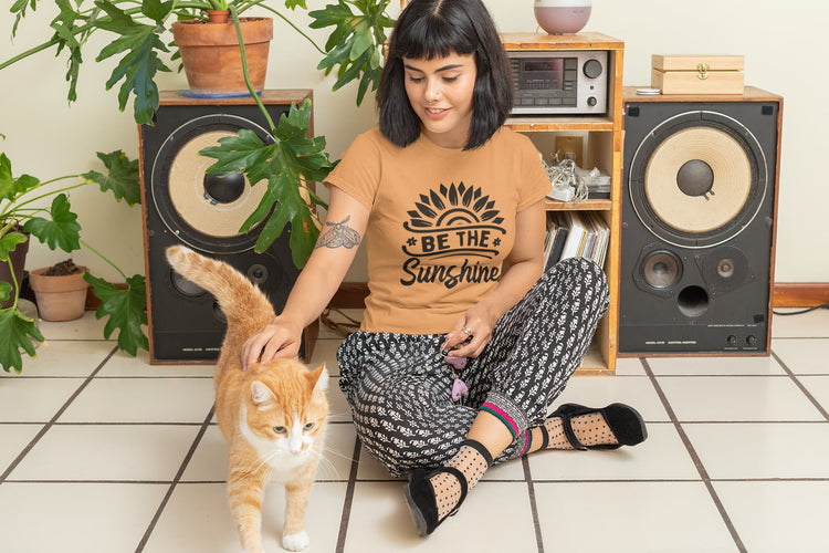 WOMENS MUSTARD YELLOW ROUNDNECK T-SHIRT