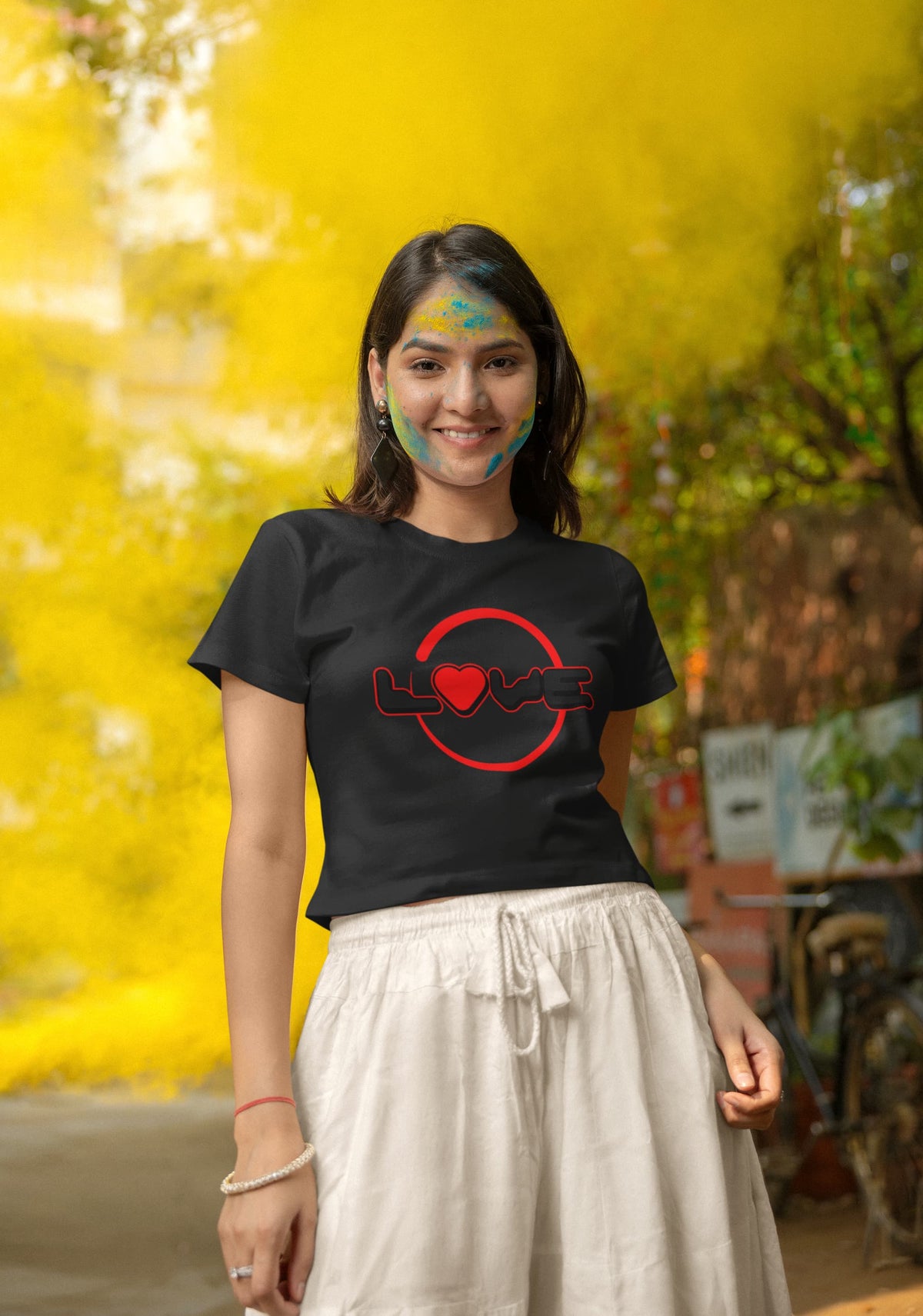 WOMENS BLACK CROP TOP
