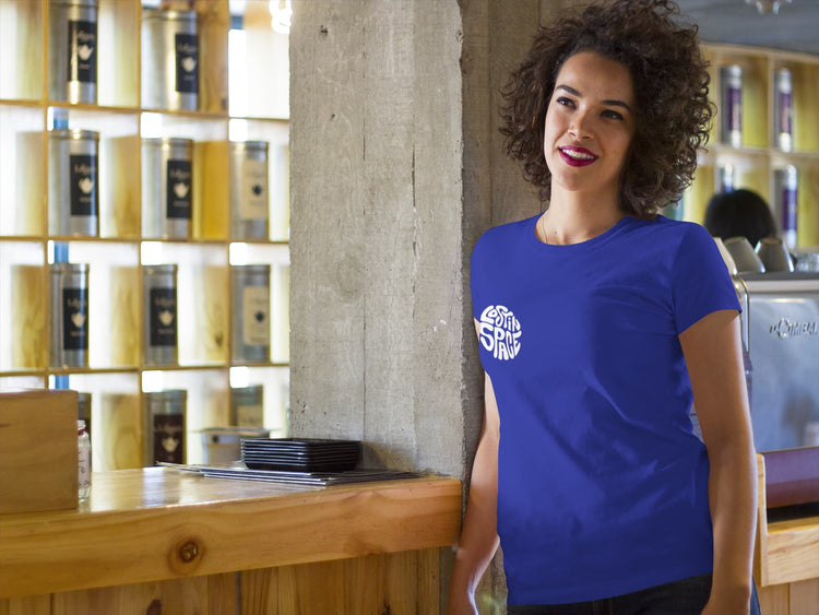 WOMENS ROYAL BLUE ROUNDNECK T-SHIRT