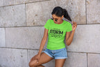 WOMENS LIRIL GREEN ROUNDNECK T-SHIRT
