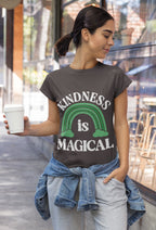 Women's Charcoal Grey Round Neck T-shirts