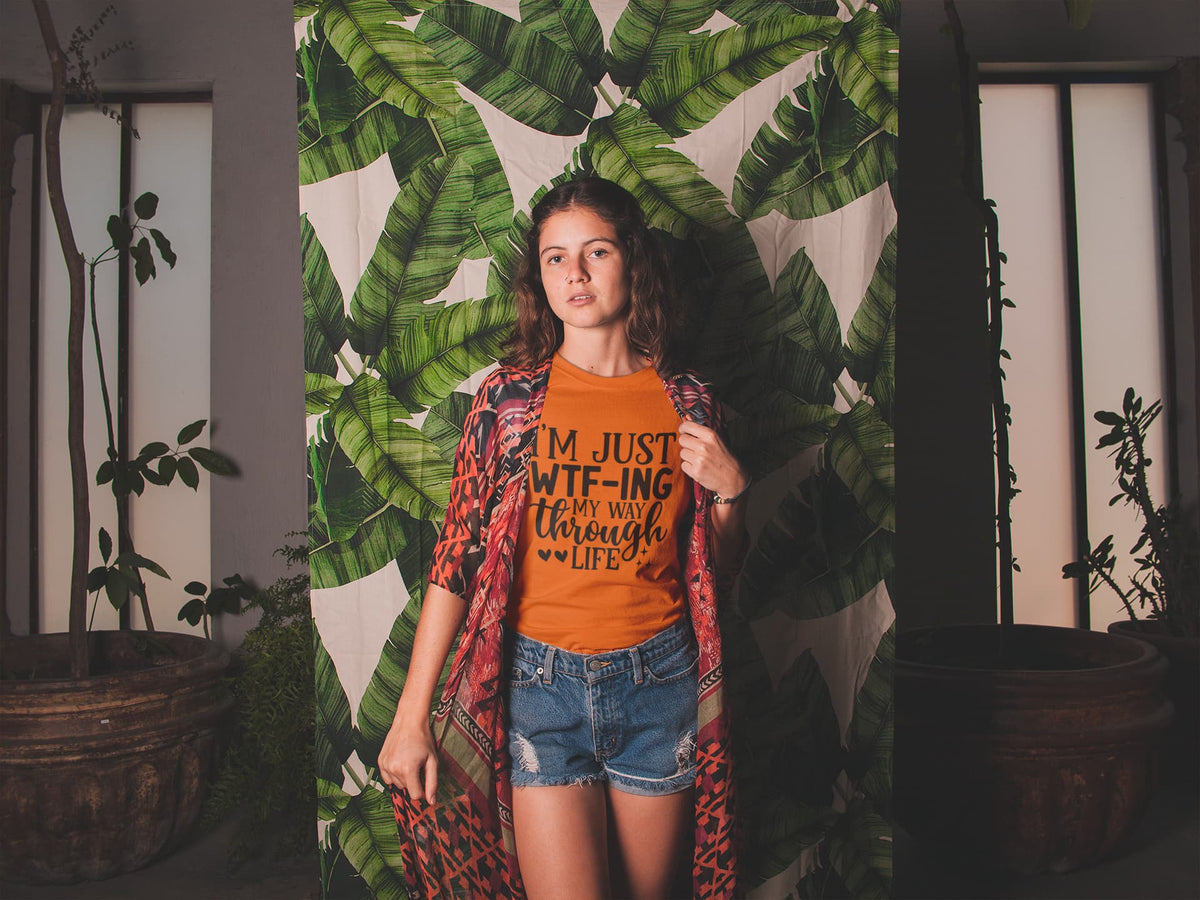 Karavirs® Primus Orange graphic tee for women India