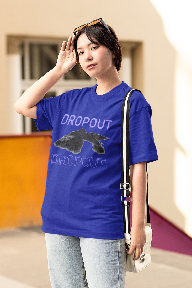 UNISEX ROYAL BLUE OVERSIZED T-SHIRT