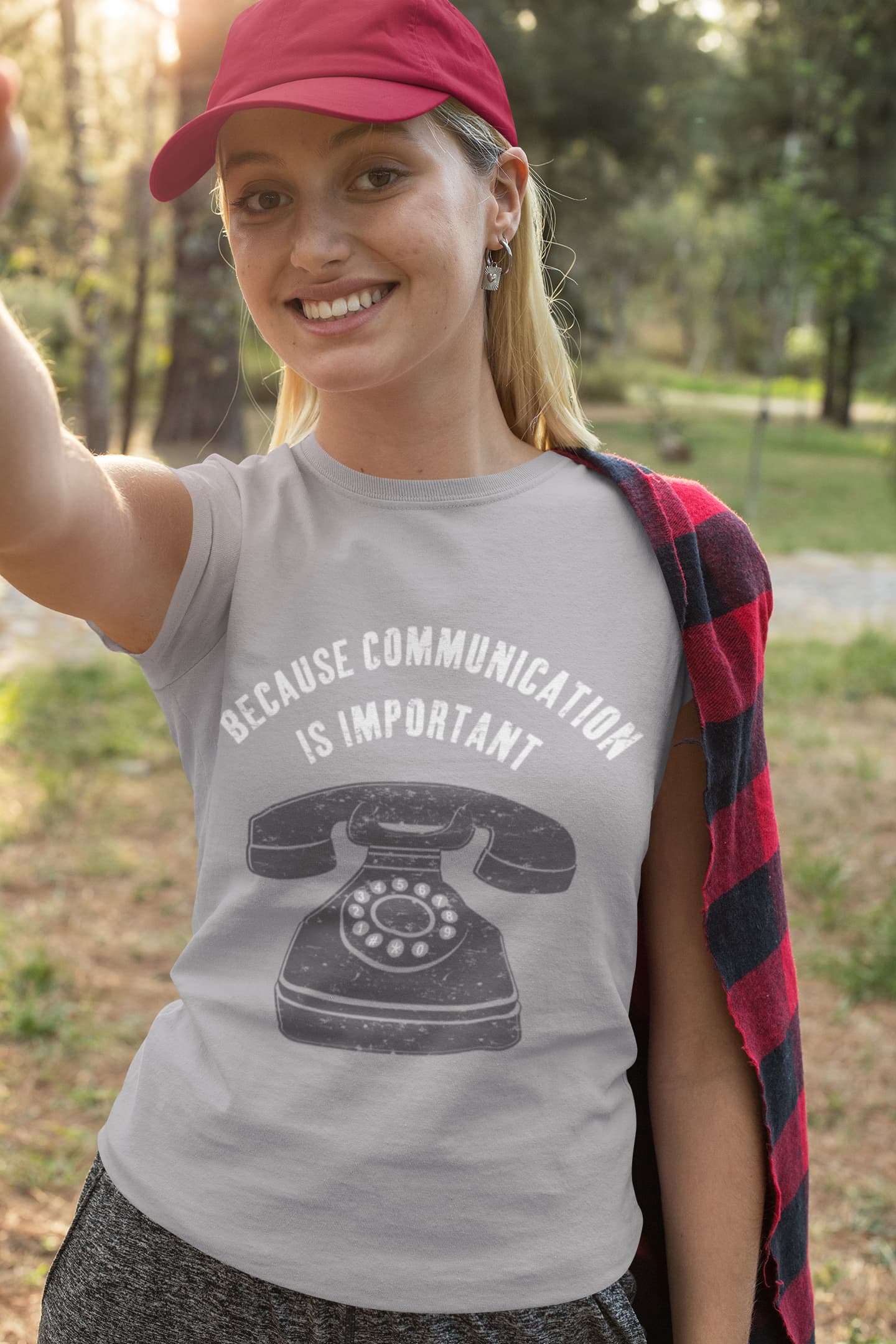 Women's Melange Grey Round Neck T-shirts