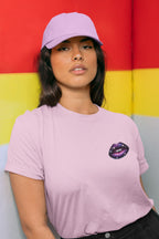 Women's Light Pink Round Neck T-shirts