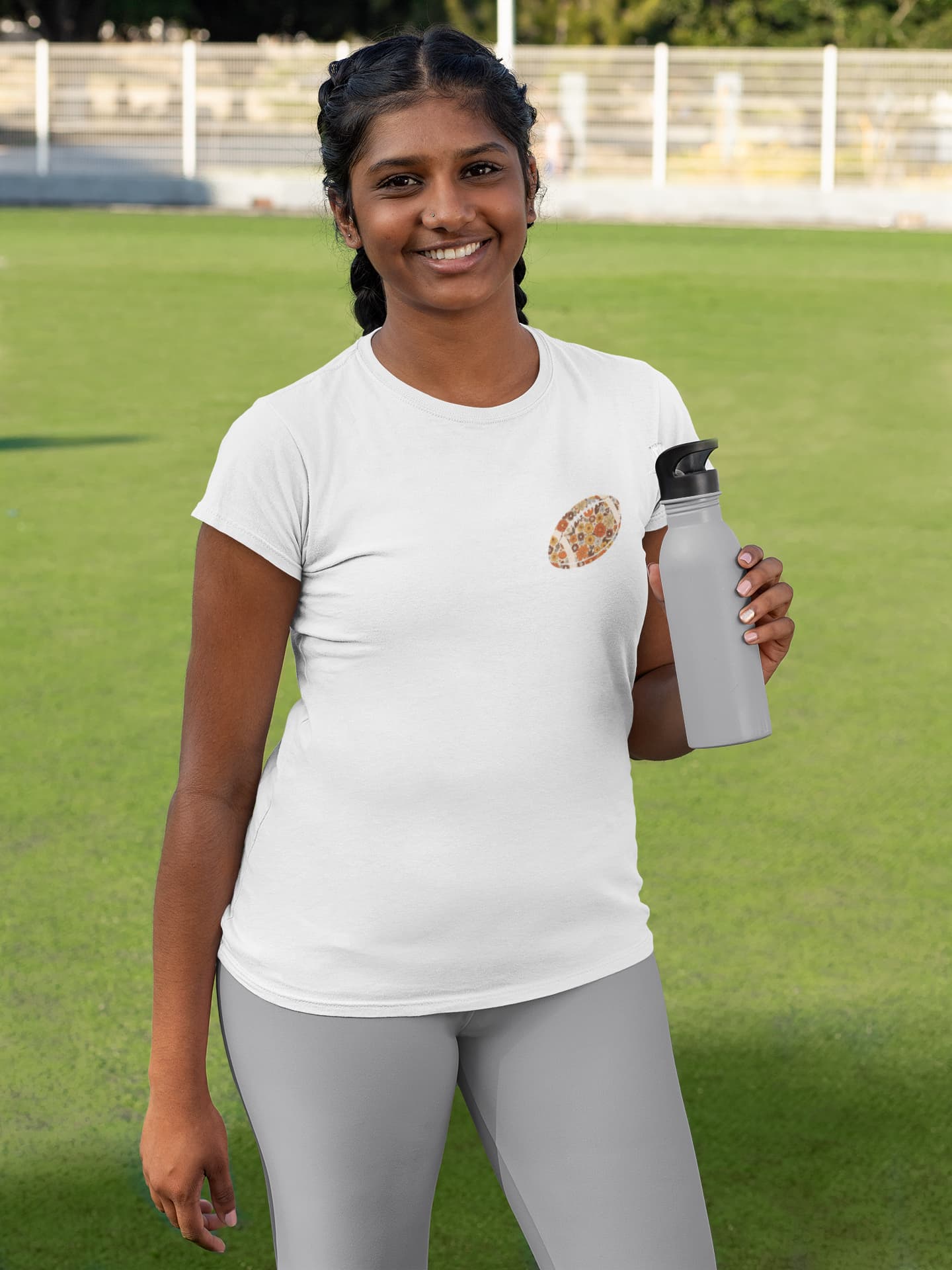 Women's White Round Neck T-shirts