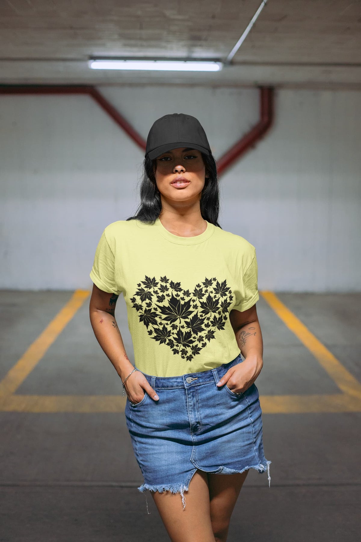 Karavirs® Syrup Butter Yellow graphic tee for women India