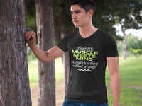 MENS BLACK VNECK T-SHIRT 