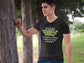 MENS BLACK VNECK T-SHIRT 