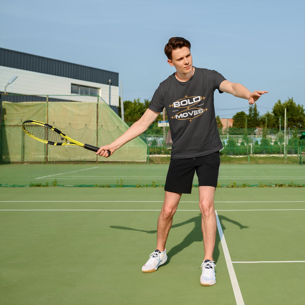 MENS BLACK ROUNDNECK T-SHIRT