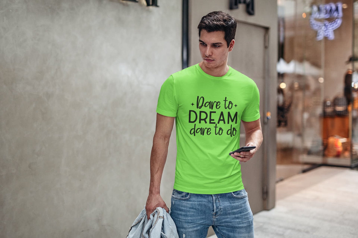 Karavirs® Dared Liril Green graphic tee for men India
