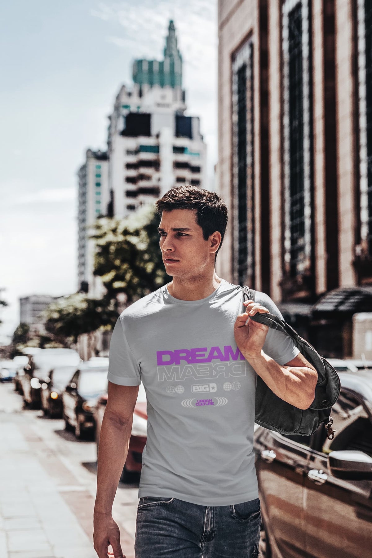 Karavirs® Eclipse Silver Frost graphic tee for men India