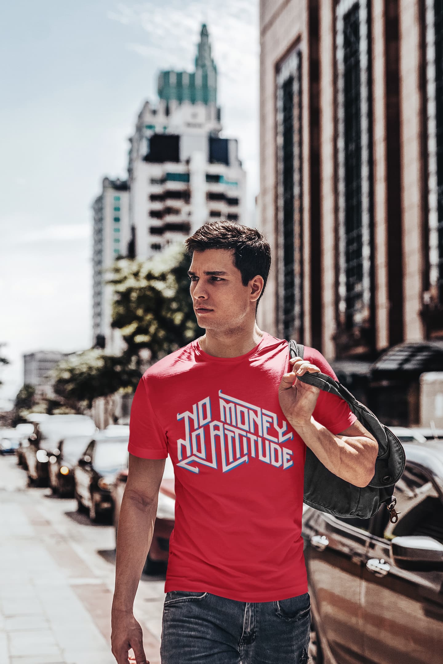Men's Red Round Neck T-shirts