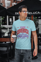 Men's Surf Blue Round Neck T-shirt