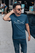 MENS NAVY BLUE ROUNDNECK T-SHIRT