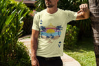 Men's Butter Yellow Round Neck T-shirt