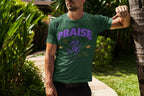 Men's Olive Green Round Neck T-shirts