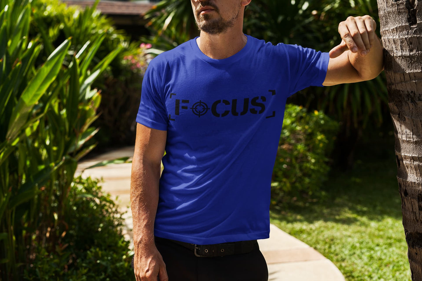 MENS ROYAL BLUE ROUNDNECK T-SHIRT