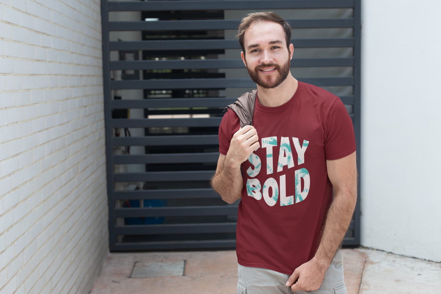MENS MAROON ROUNDNECK T-SHIRT