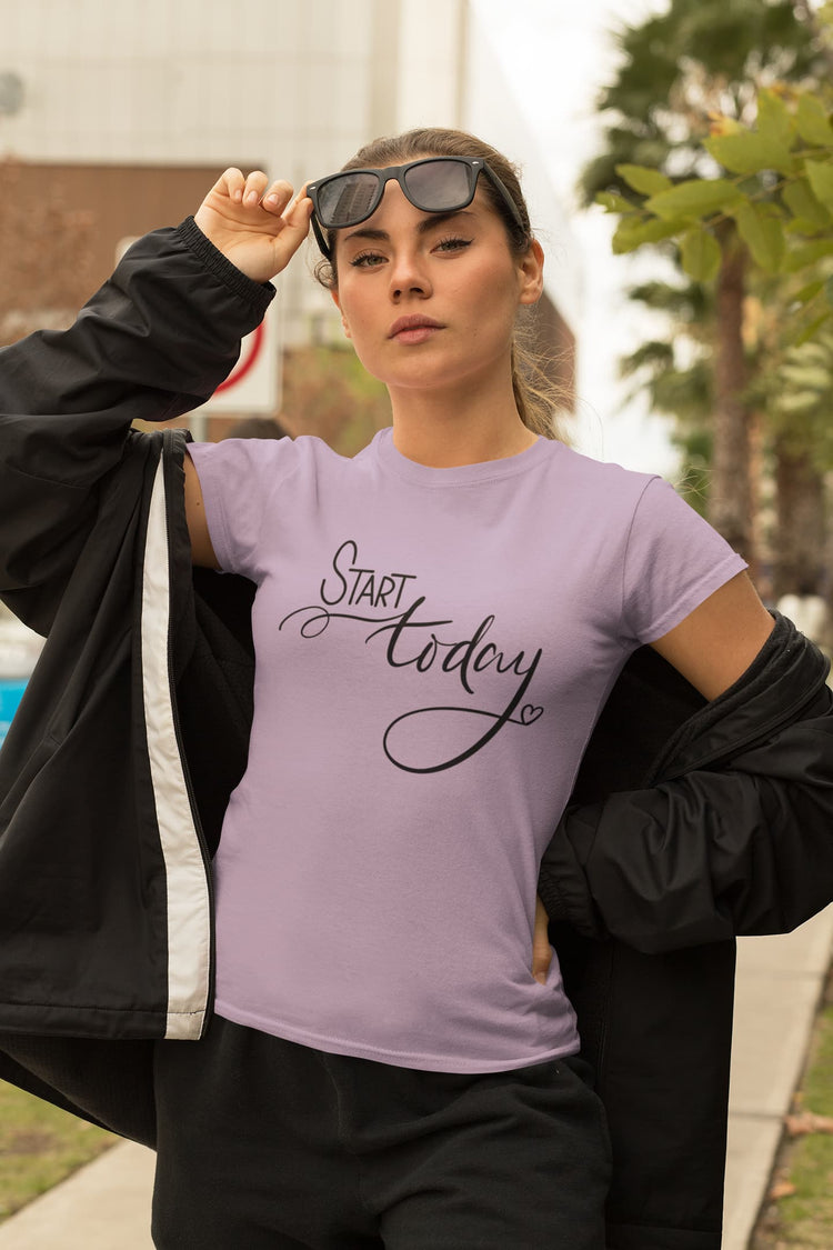 WOMEN IRIS LAVENDER ROUNDNECK T-SHIRT