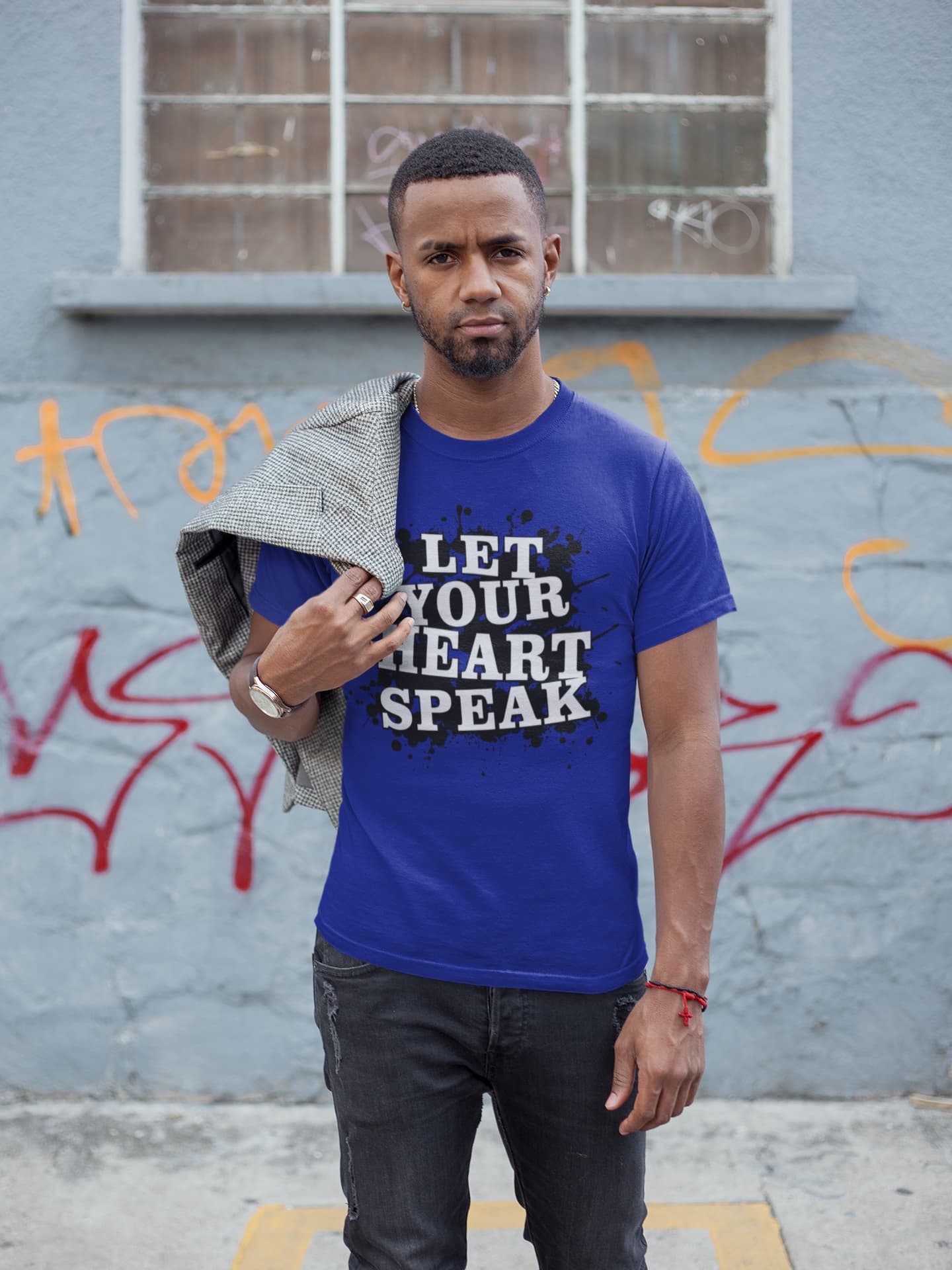MENS ROYAL BLUE ROUNDNECK T-SHIRT