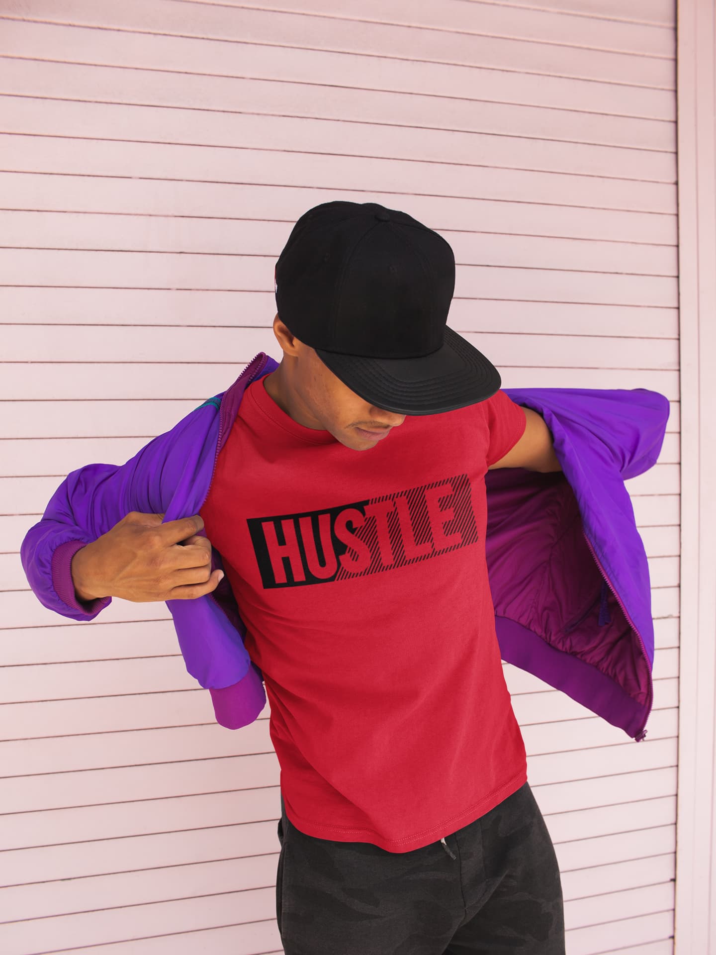 Men's Red Round Neck T-shirts