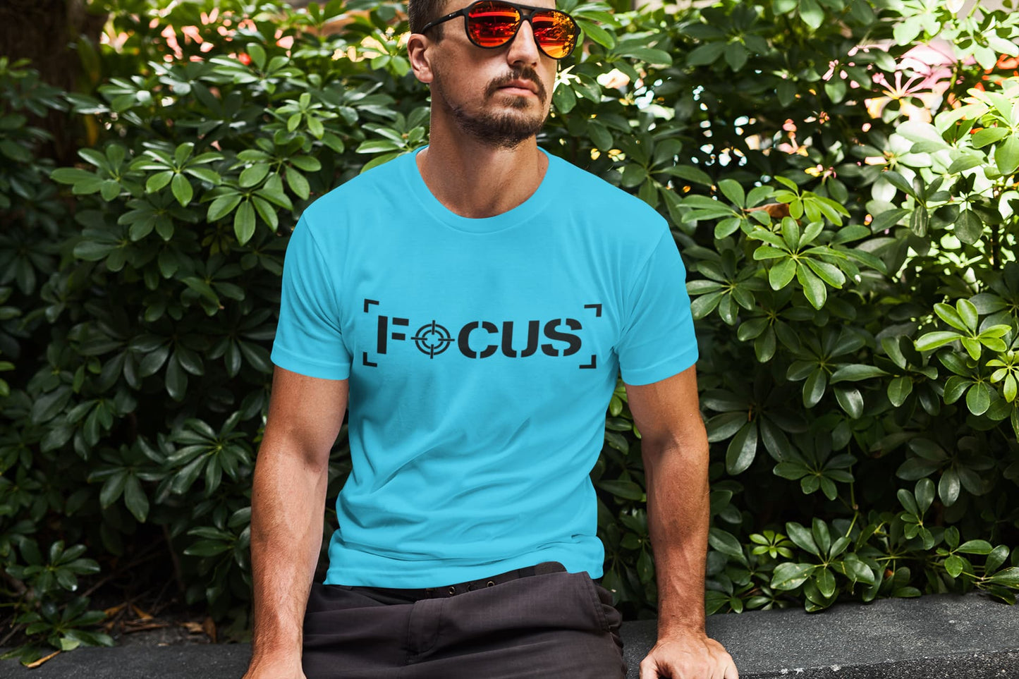 MENS SKY BLUE ROUNDNECK T-SHIRT