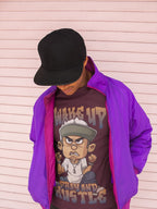 Men's Burgundy Round Neck T-shirts