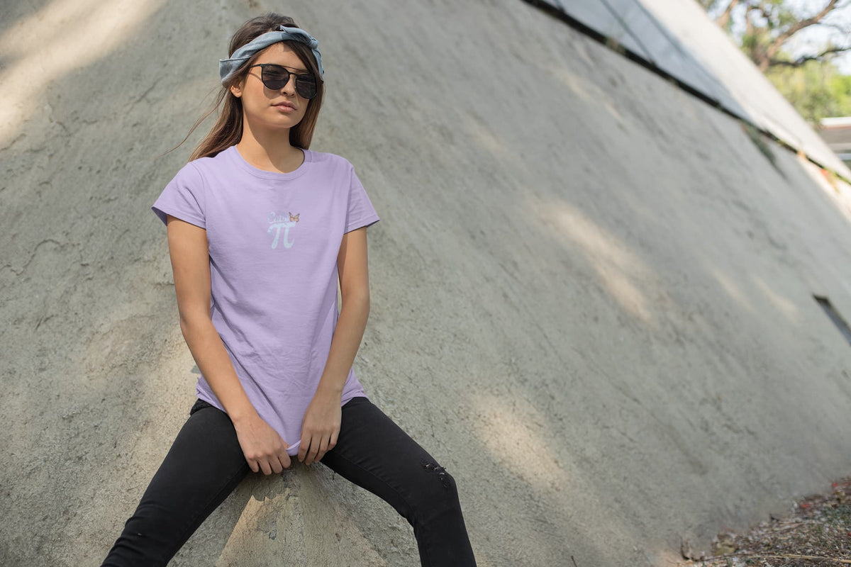 Women's Iris Lavender Round Neck T-shirts