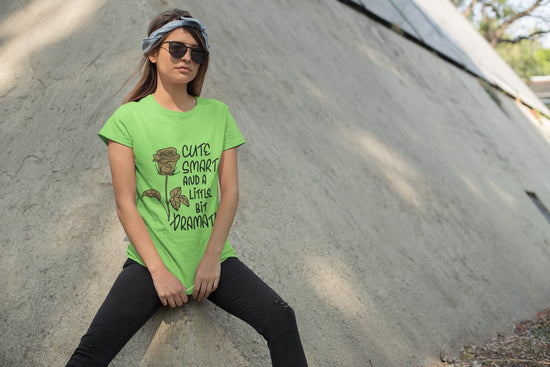 Women’s Liril Green Round Neck T-shirts