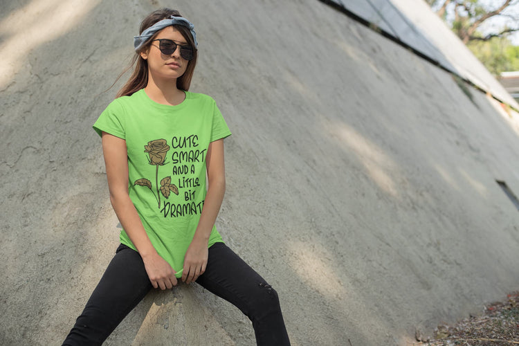 Women’s Liril Green Round Neck T-shirts