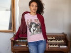 Women's Light Pink Round Neck T-shirts