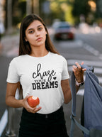 WOMENS WHITE ROUNDNECK T-SHIRT