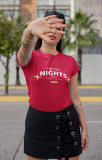WOMENS RED ROUNDNECK T-SHIRT