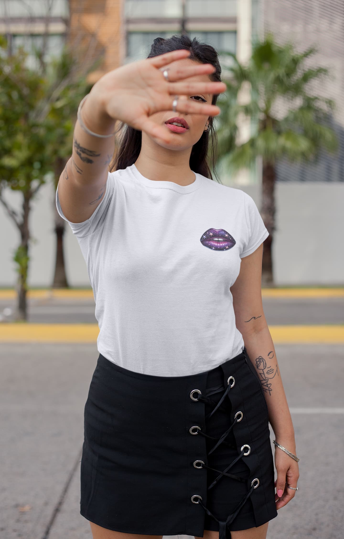 Women's White Round Neck T-shirts