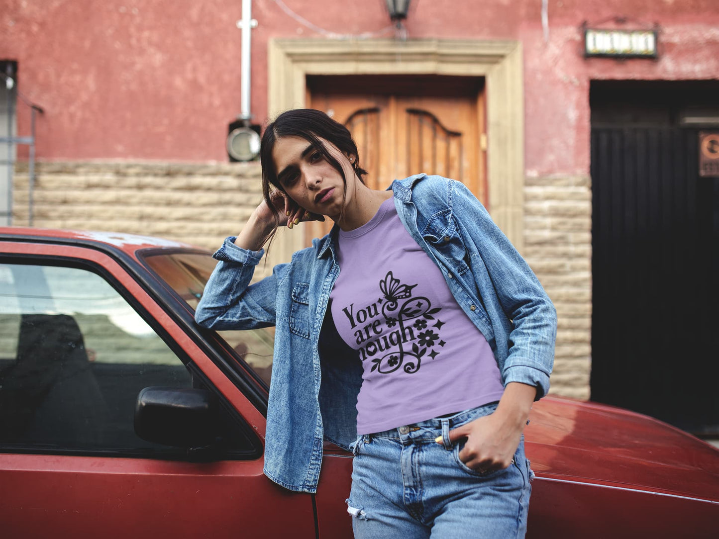 Women's Iris Lavender Round Neck T-shirts