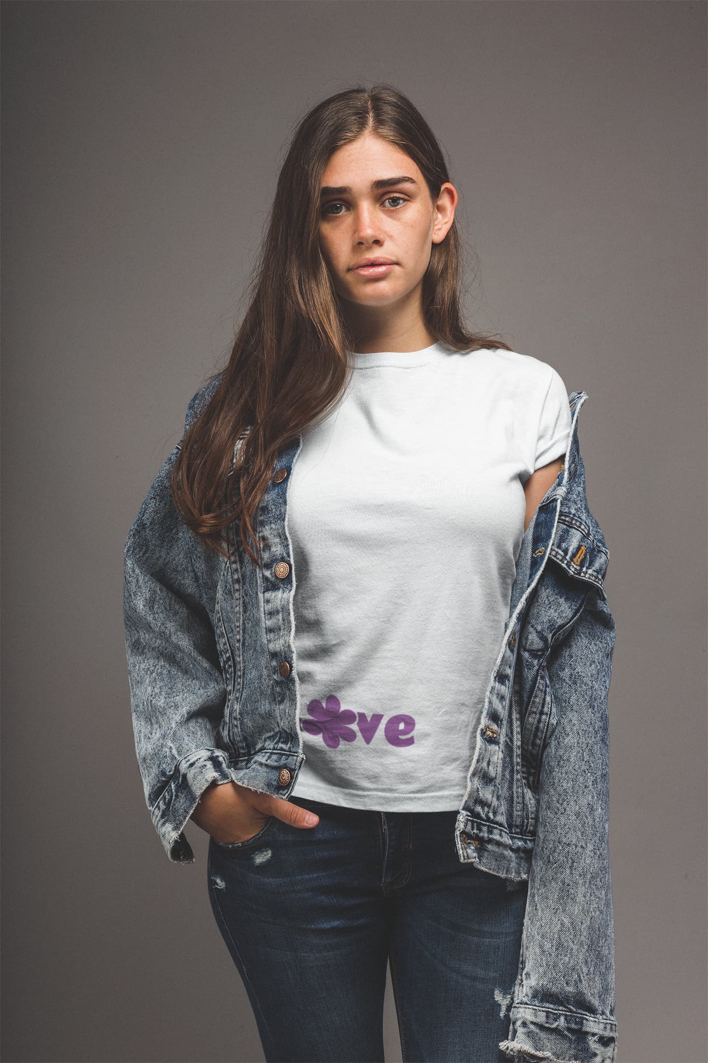 Women's White Round Neck T-shirts