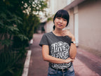 Women's Black Round Neck T-shirts