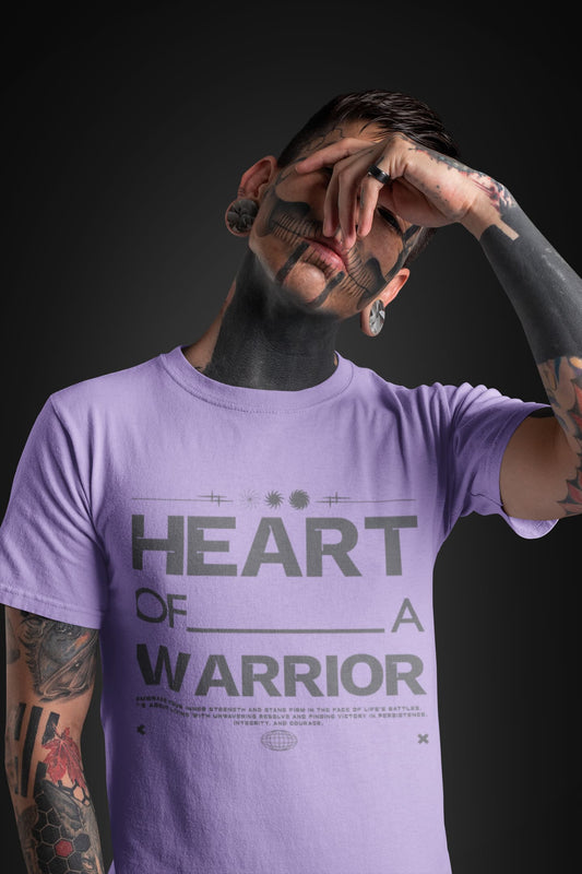 Men's Iris Lavender Round Neck T-shirts