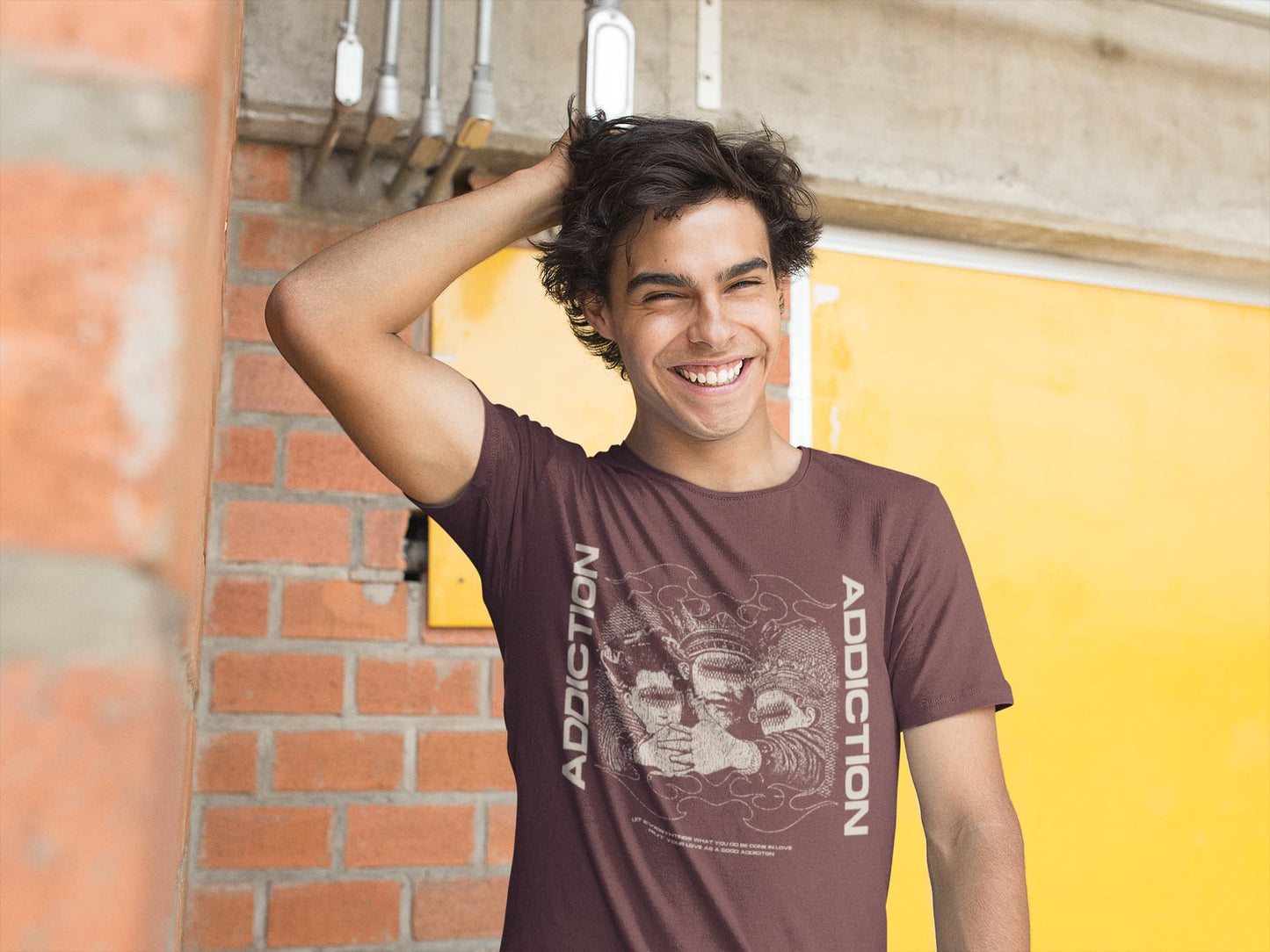 Men's Black Round Neck T-shirt