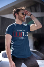 Men's Navy Blue Round Neck T-shirt