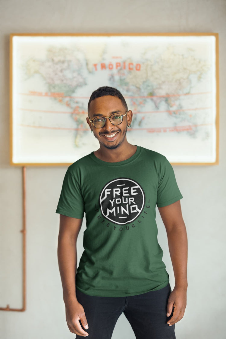 MENS OLIVE GREEN ROUNDNECK T-SHIRT