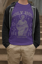 Men's Purple Round Neck T-shirts