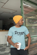 MENS SURF BLUE ROUNDNECK T-SHIRT