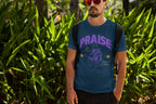 Men's Navy Blue Round Neck T-shirts