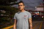 Men's Melange Grey Round Neck T-shirts