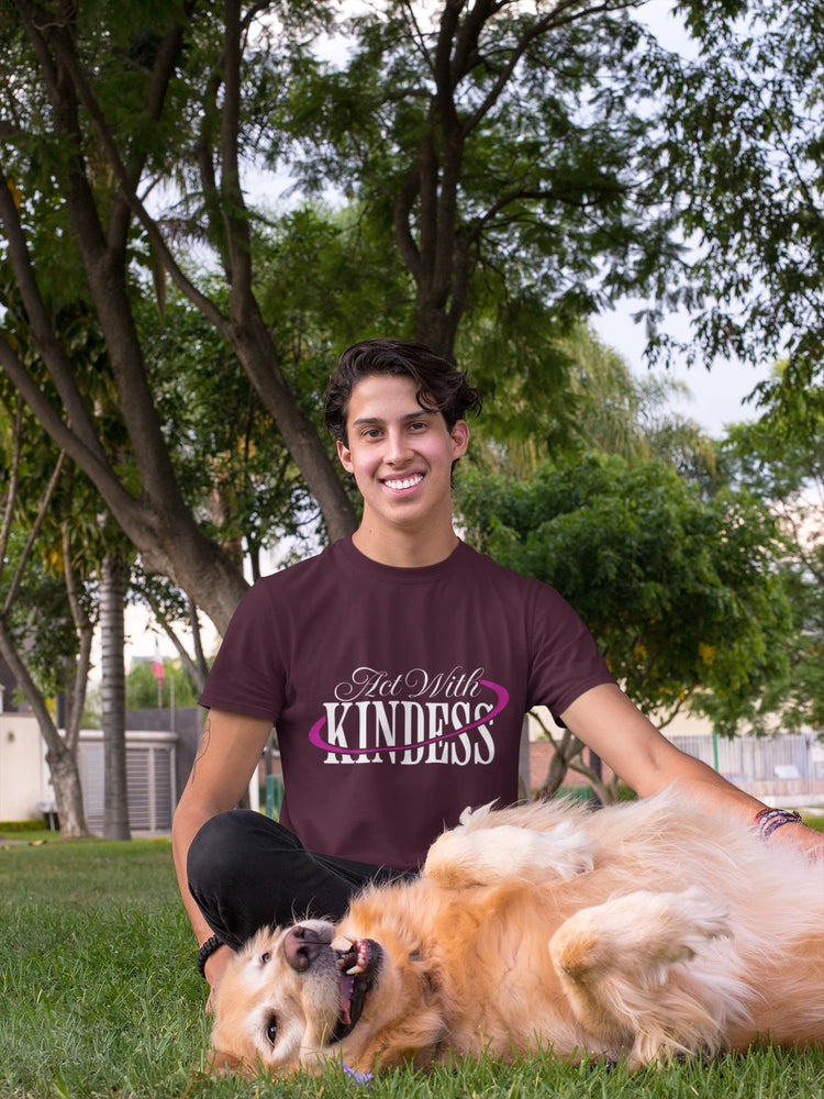 MENS BURGUNDY ROUNDNECK T-SHIRT